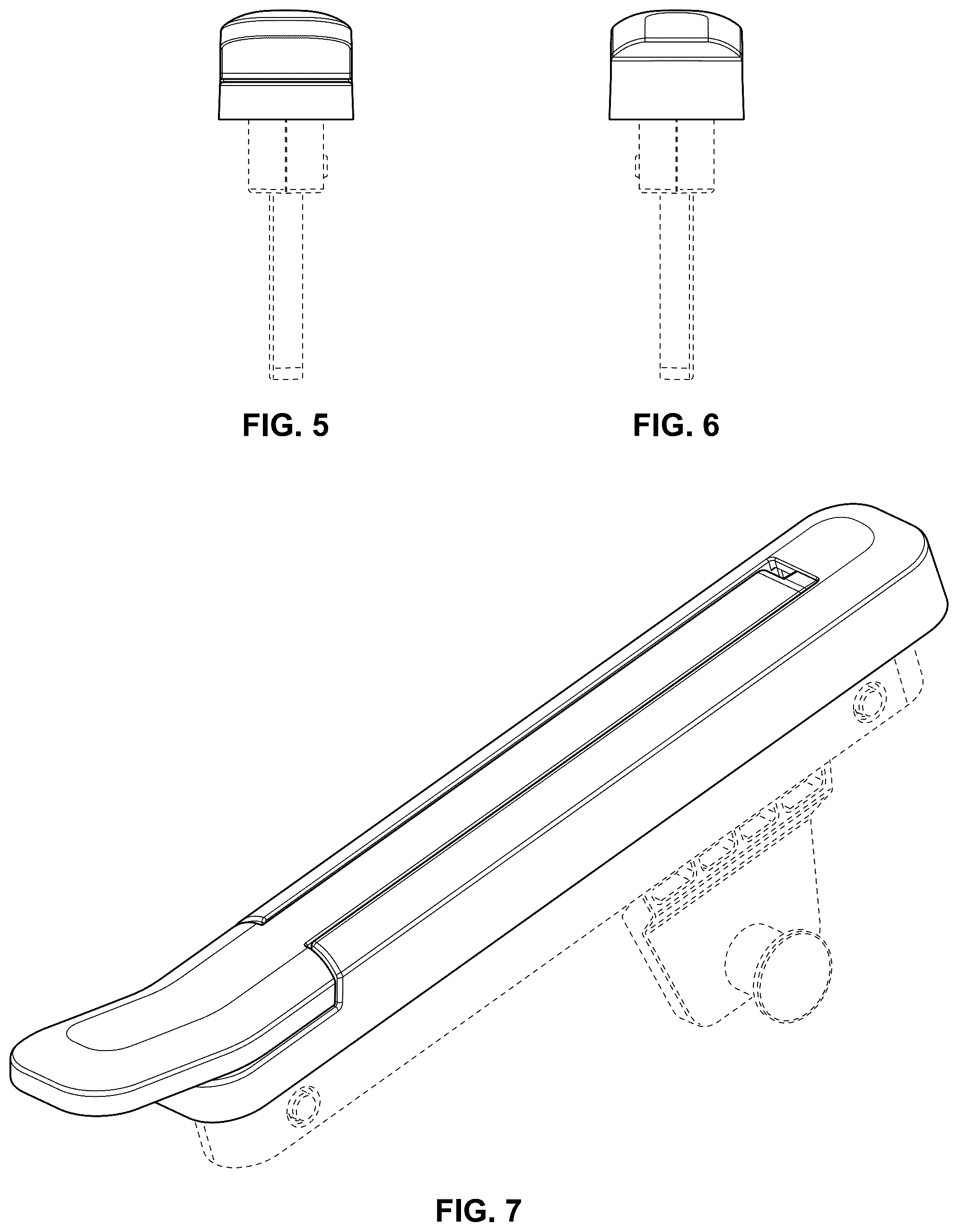 Patent USD1076662 Figure 3 – Window lock lever
