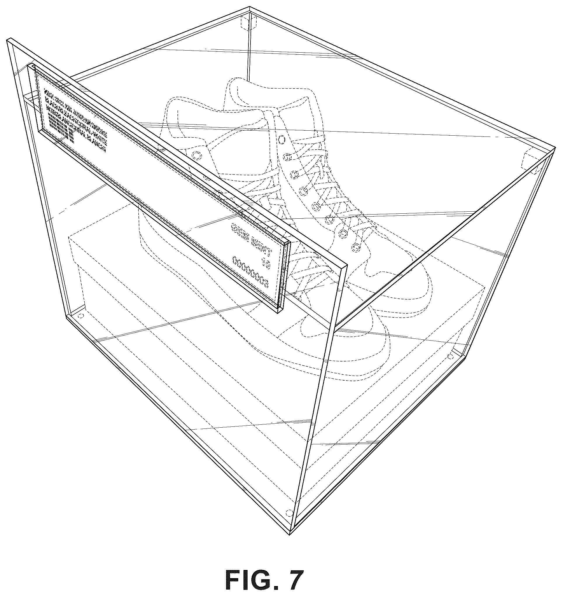 Patent USD1076664 Figure 7 – Double high top shoe case
