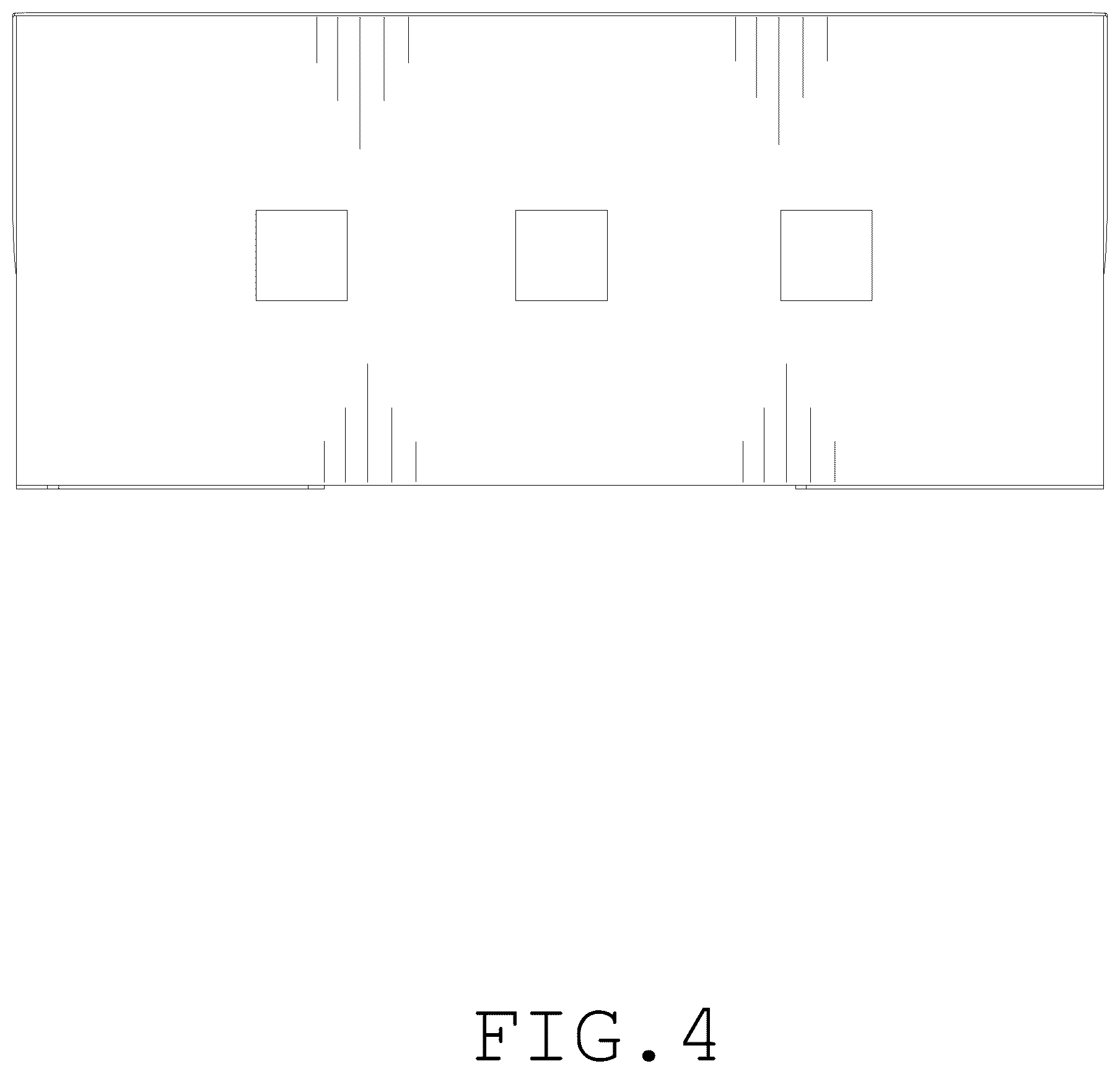 Patent USD1076665 Figure 4 – Paperboard carry-out box