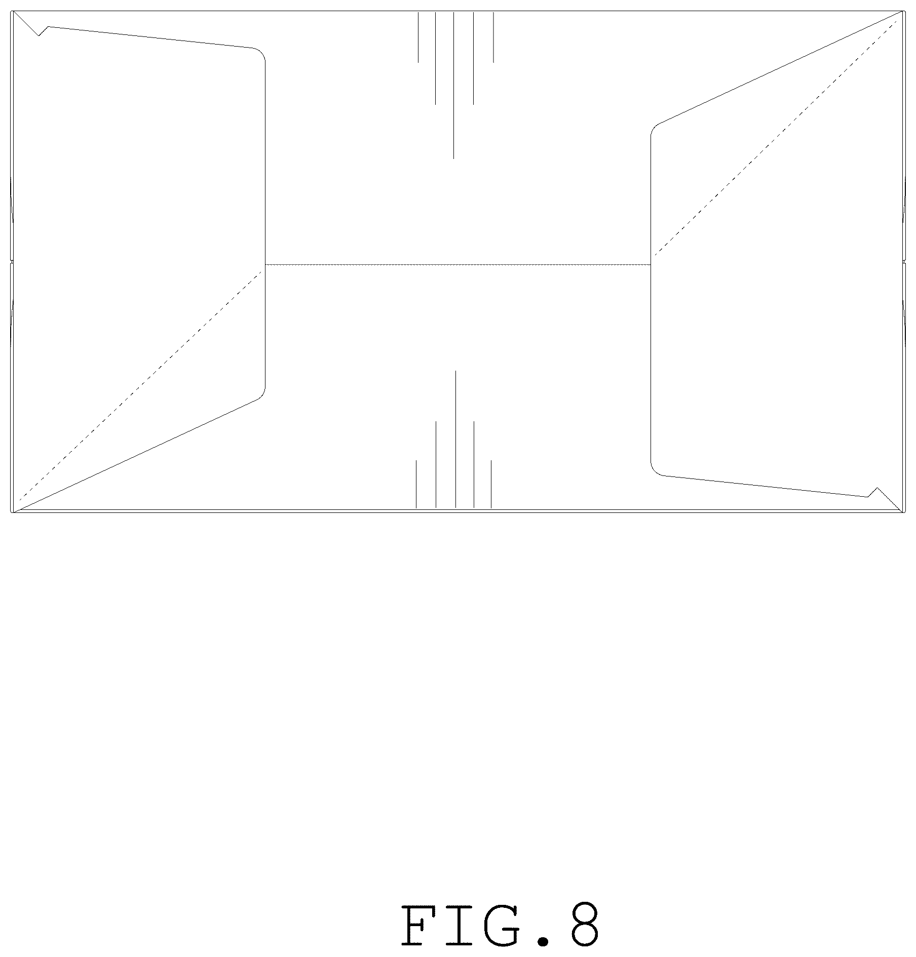 Patent USD1076665 Figure 8 – Paperboard carry-out box