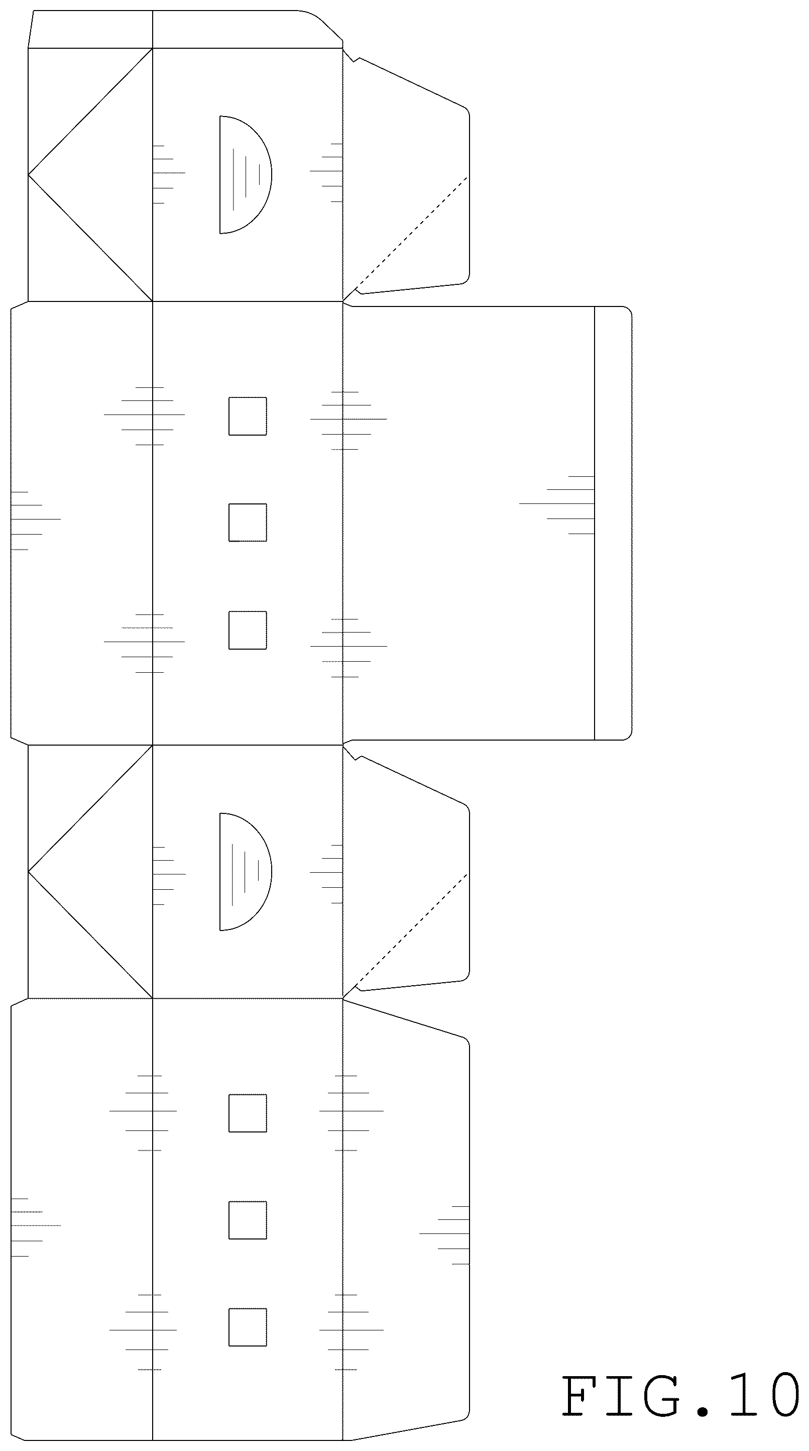 Patent USD1076665 Figure 10 – Paperboard carry-out box