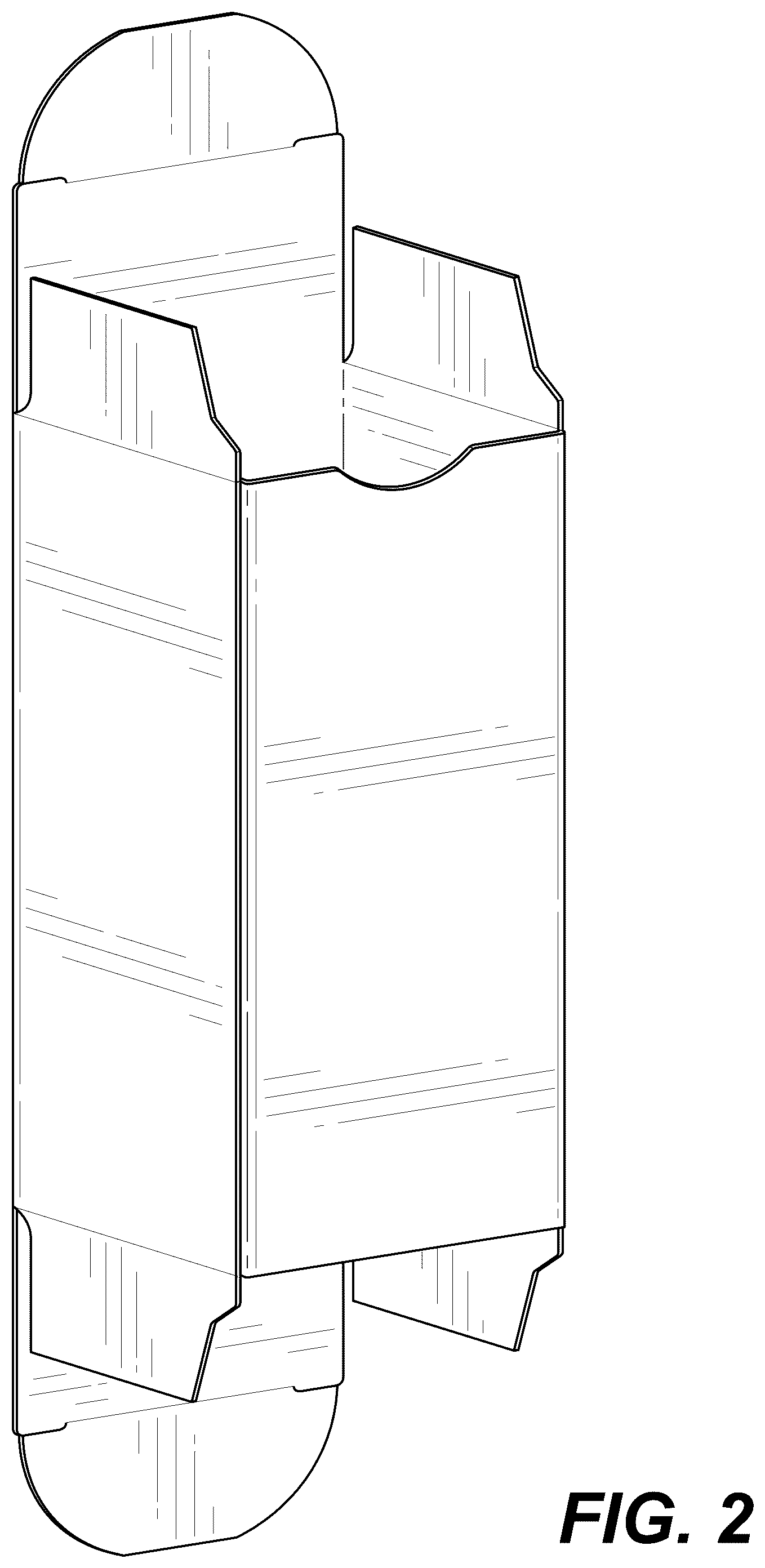 Patent USD1076666 Figure 2 – Re-closeable package