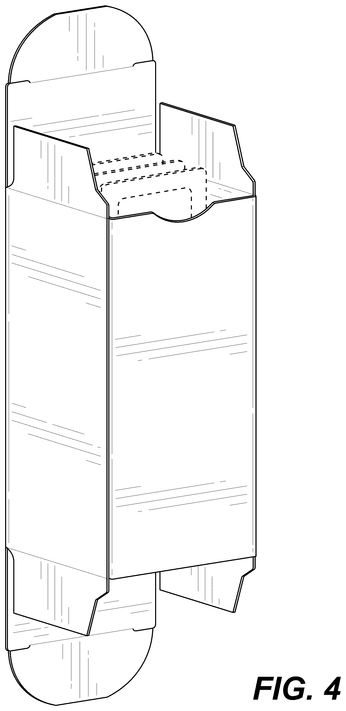 Patent USD1076666 Figure 4 – Re-closeable package