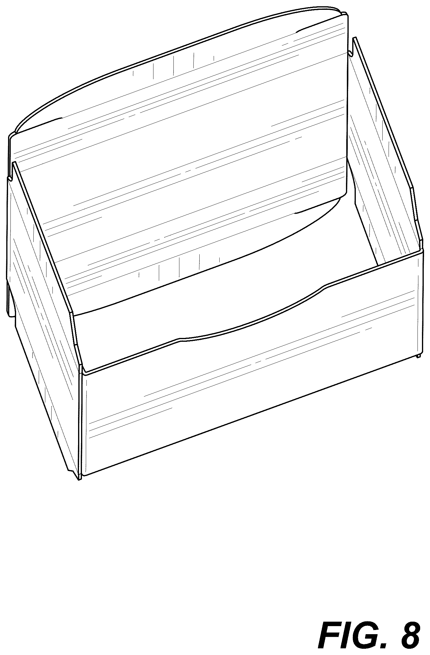 Patent USD1076666 Figure 8 – Re-closeable package
