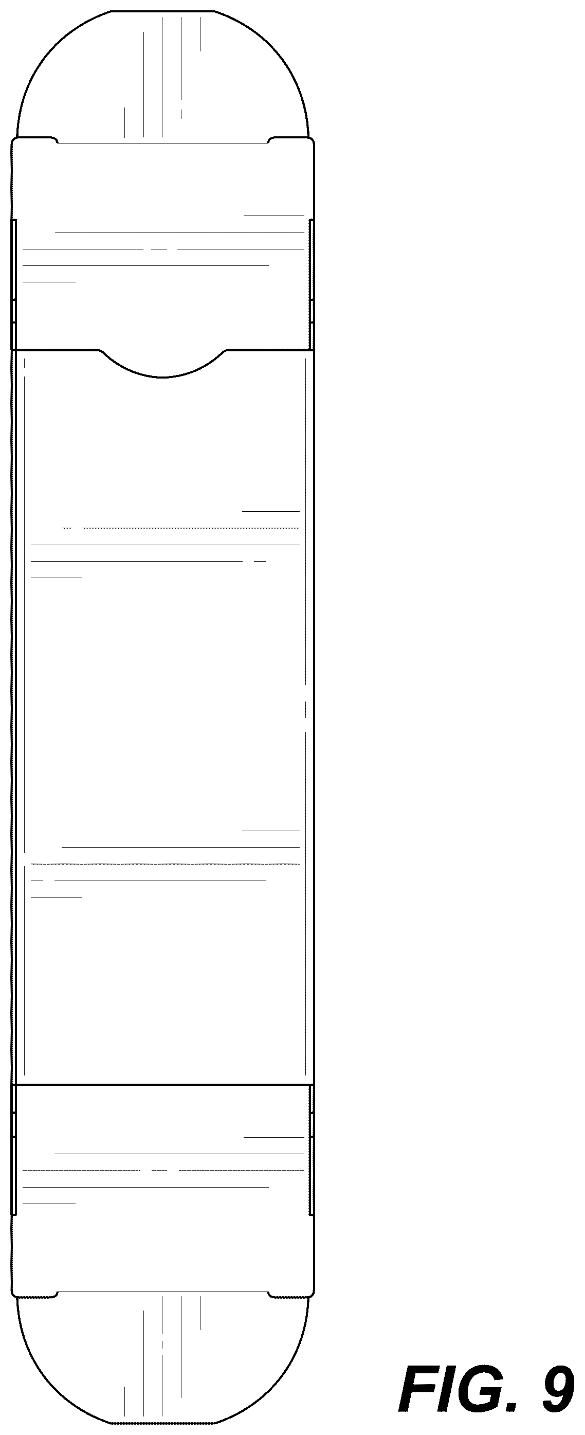 Patent USD1076666 Figure 9 – Re-closeable package