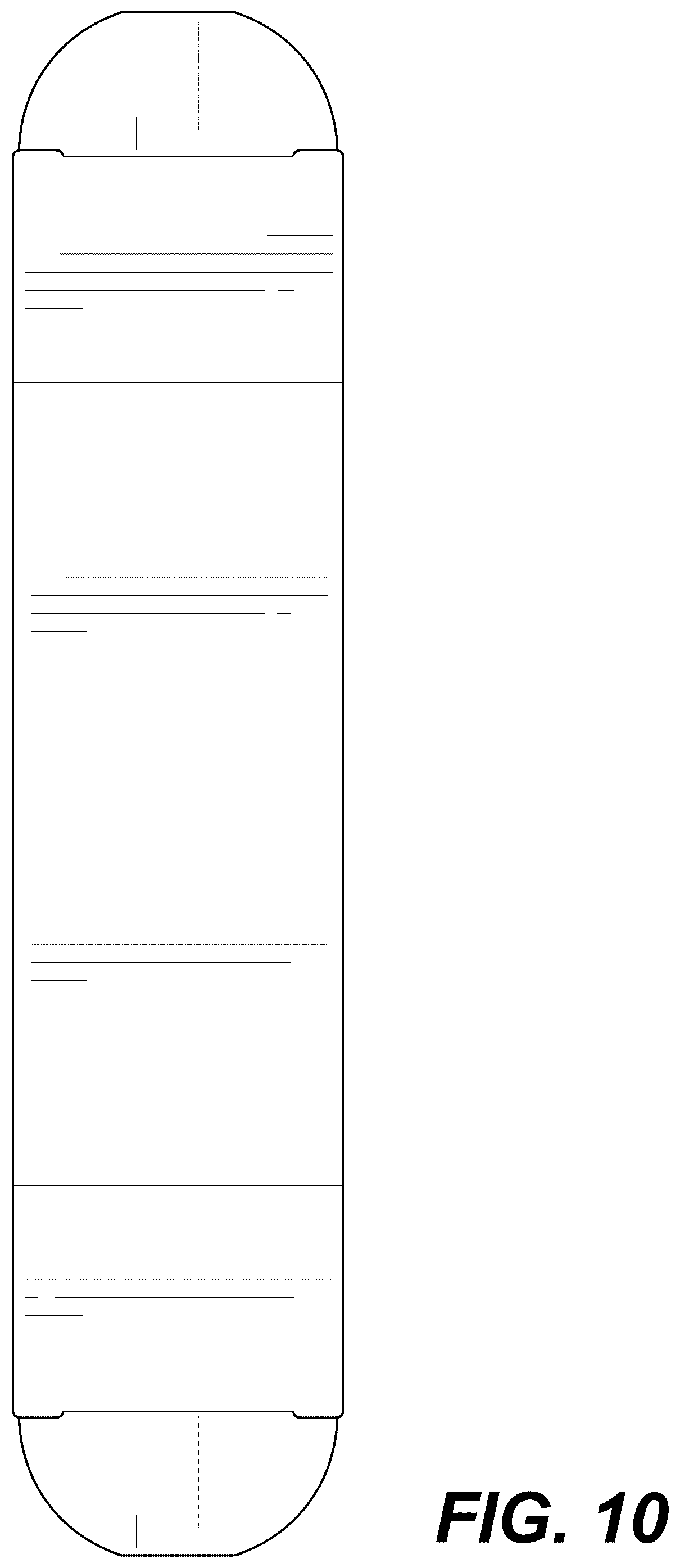 Patent USD1076666 Figure 10 – Re-closeable package