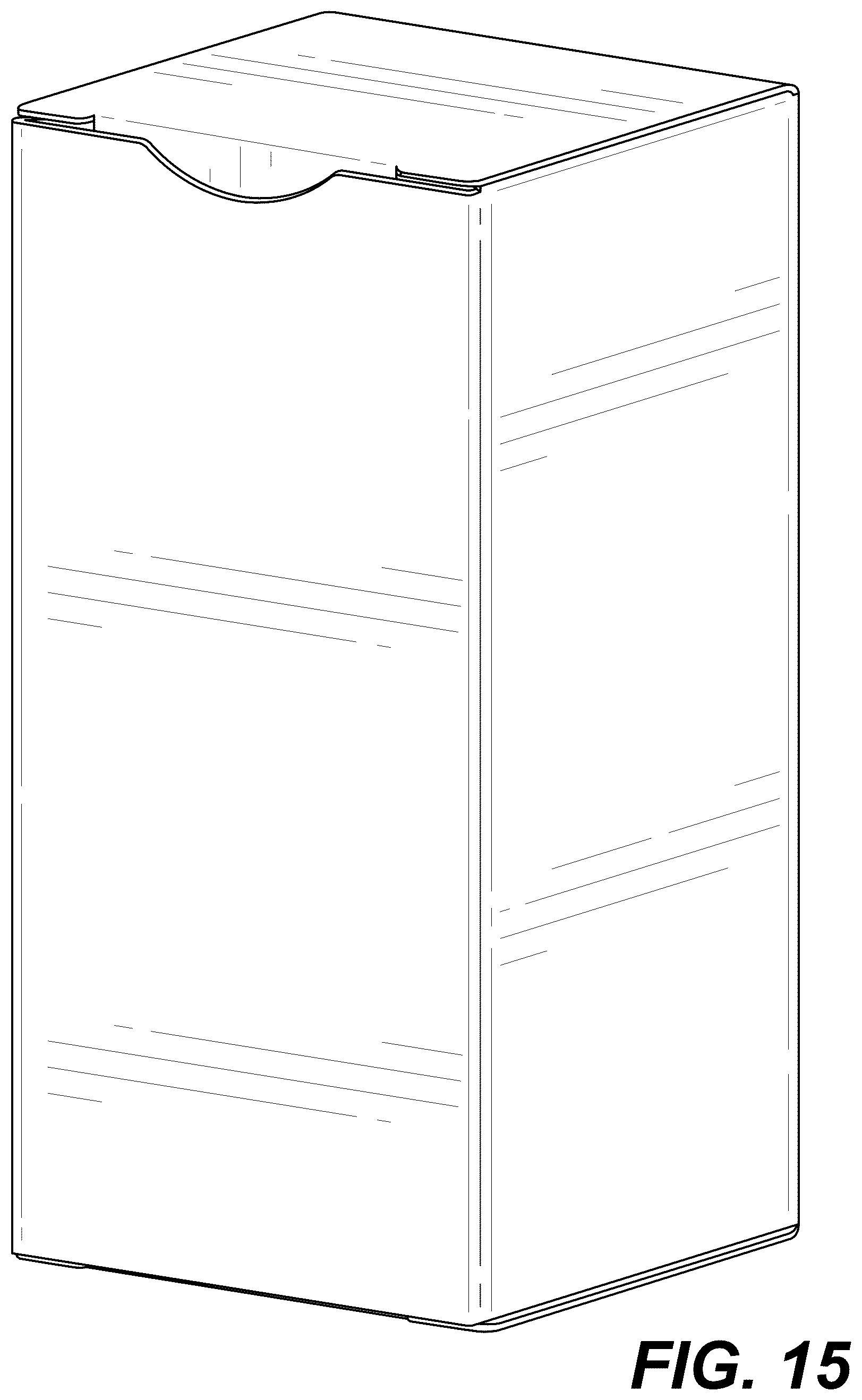 Patent USD1076666 Figure 15 – Re-closeable package