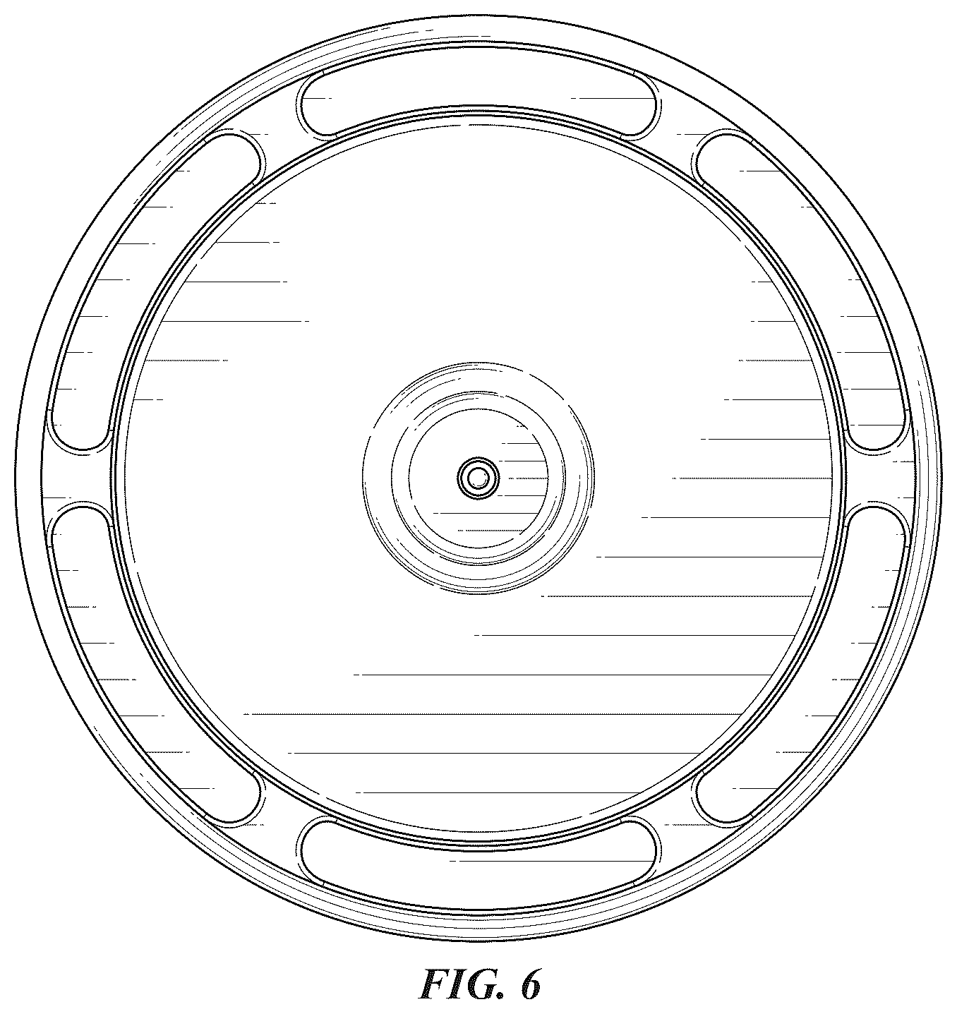 Patent USD1076668 Figure 3 – Vented flexible container lid