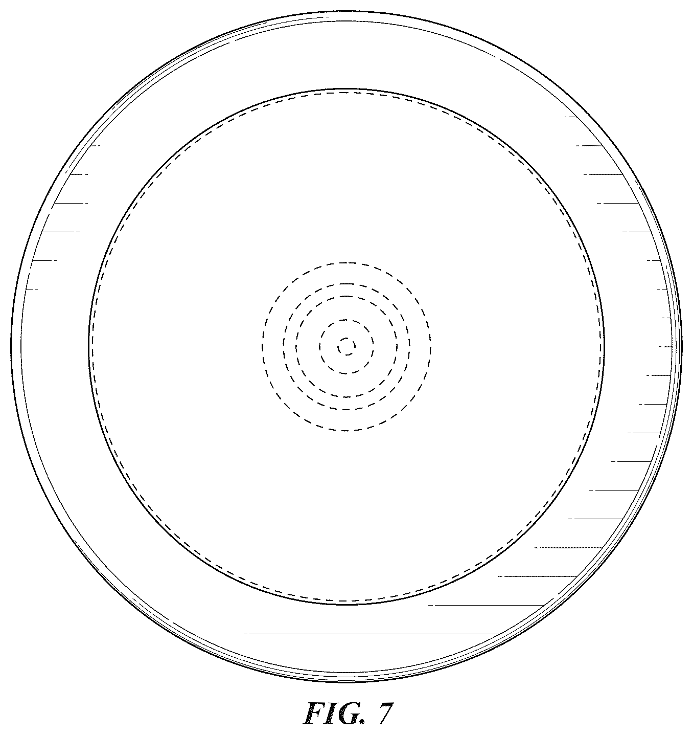 Patent USD1076668 Figure 4 – Vented flexible container lid