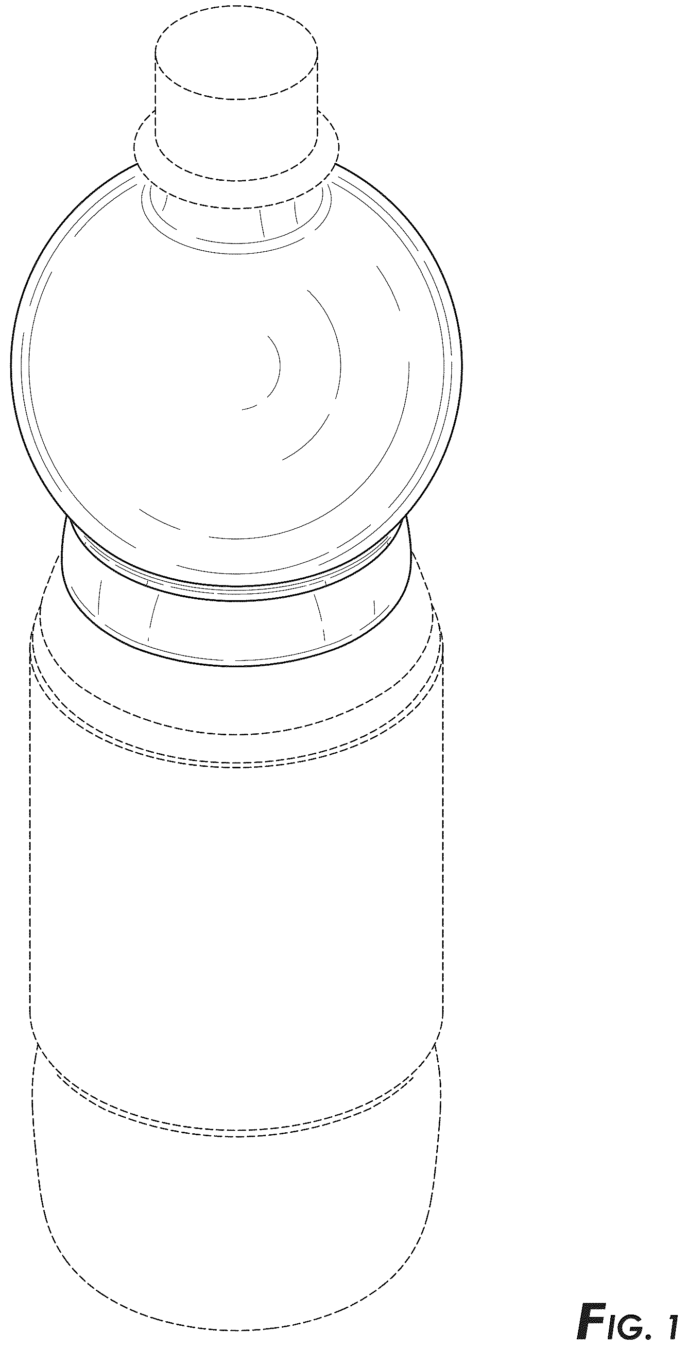 Patent USD1076670 Figure 1 – Sports ball bottle