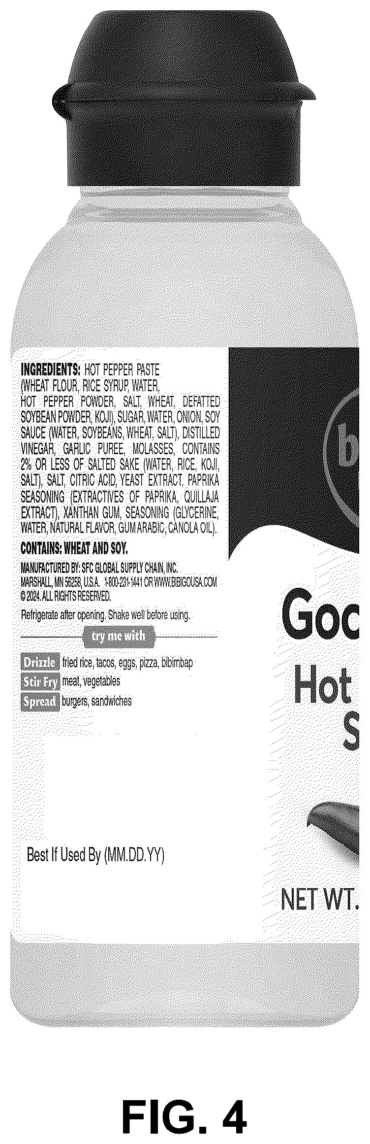 Patent USD1076671 Figure 4 – Container for food packing