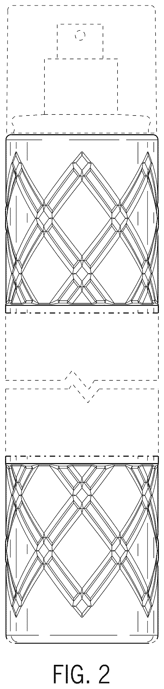 Patent USD1076673 Figure 2 – Bottle