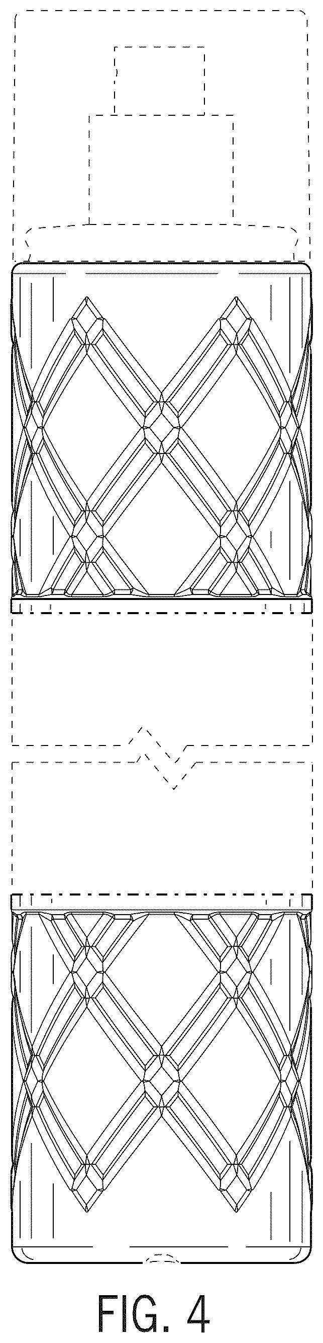 Patent USD1076673 Figure 4 – Bottle