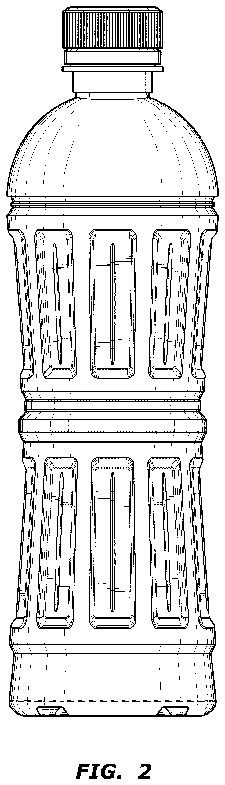 Patent USD1076674 Figure 2 – Bottle