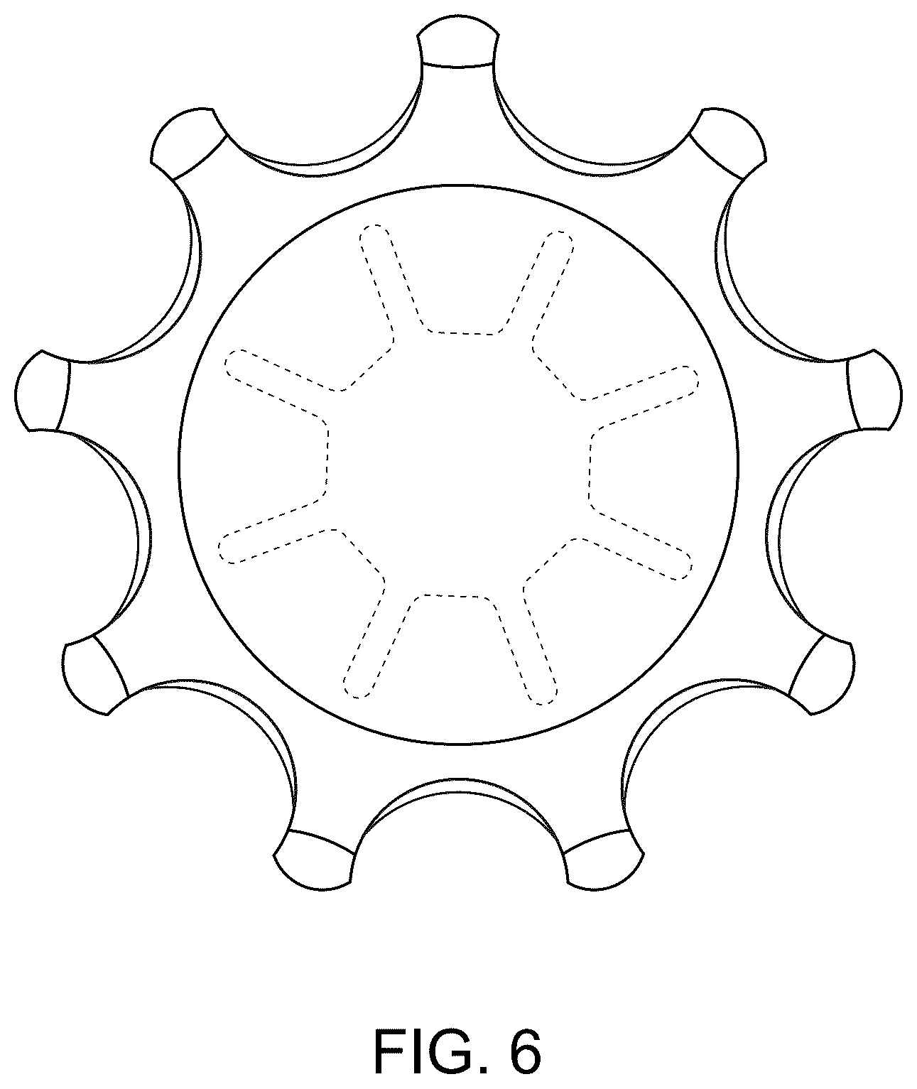 Patent USD1076676 Figure 6 – Crown ornament for a bottle cap