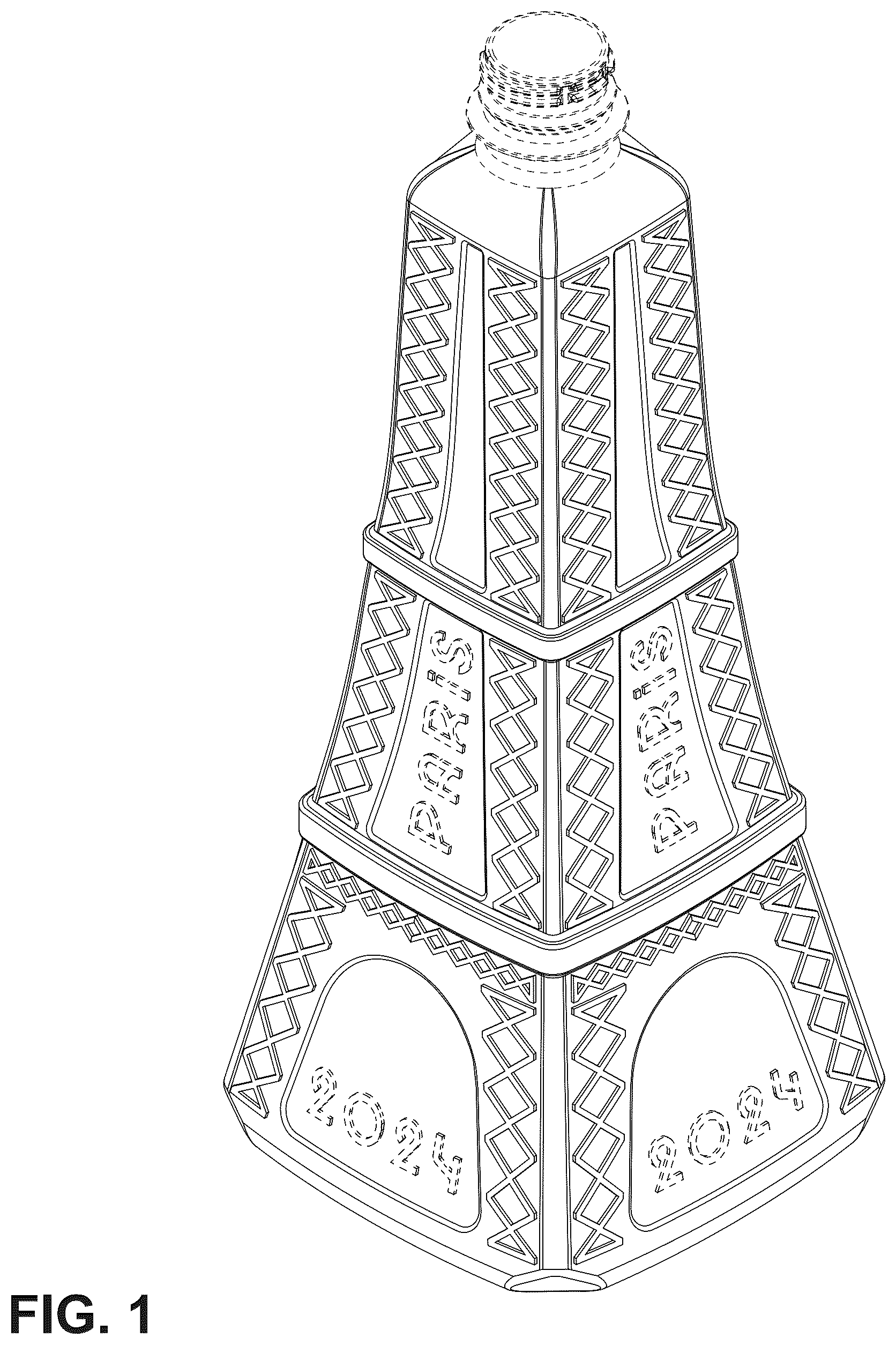 Patent USD1076677 — Container — Figure 1