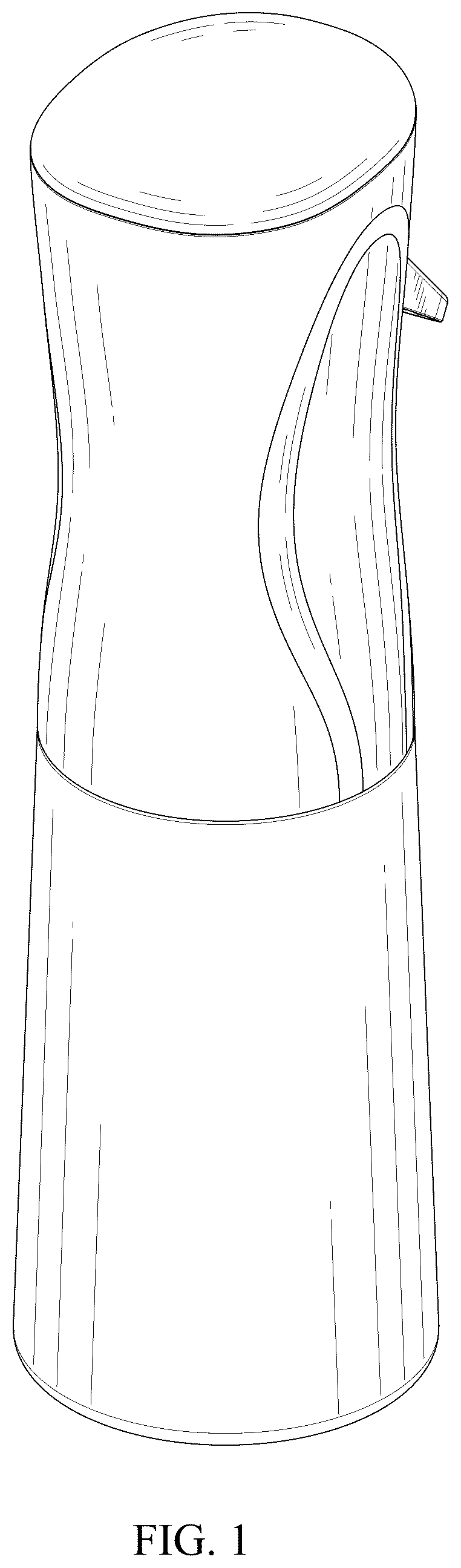 Patent USD1076678 Figure 1 – Spray bottle