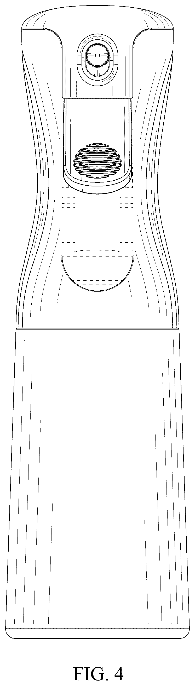 Patent USD1076678 Figure 4 – Spray bottle
