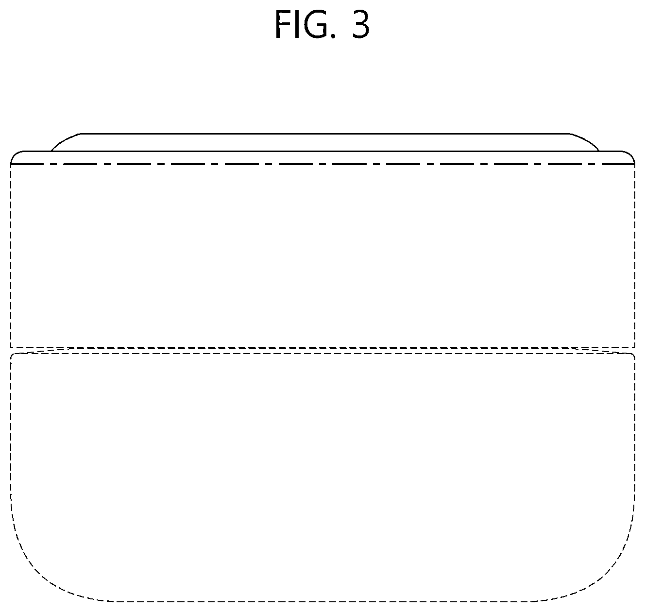 Patent USD1076679 Figure 3 – Cosmetic container