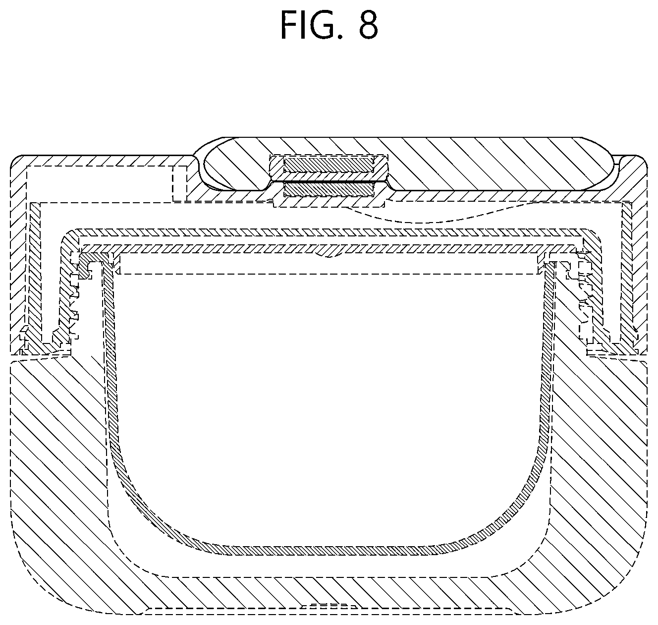 Patent USD1076679 Figure 8 – Cosmetic container