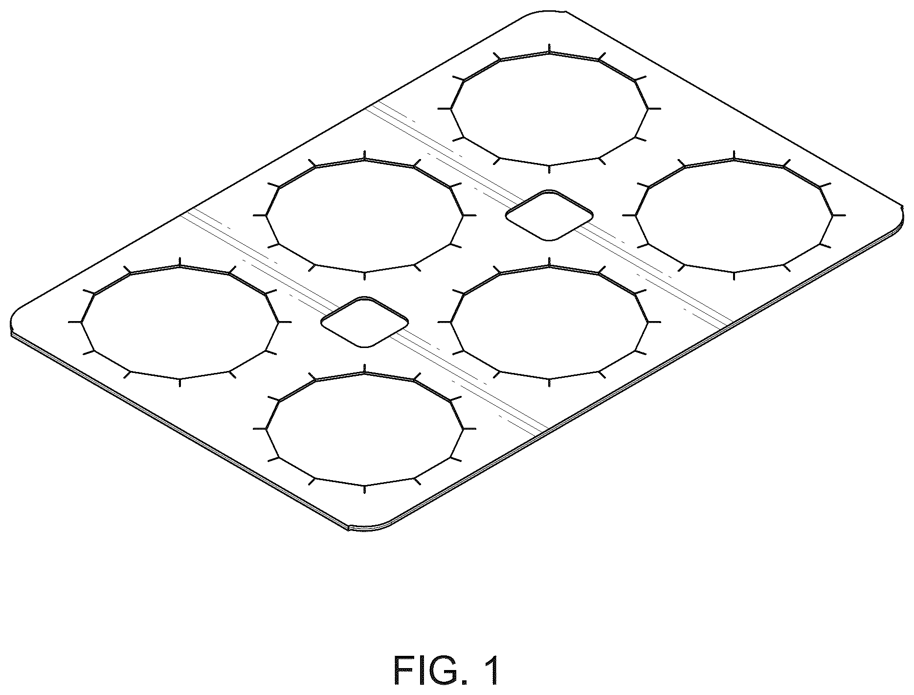 Patent USD1076680 Figure 1 – Container carrier