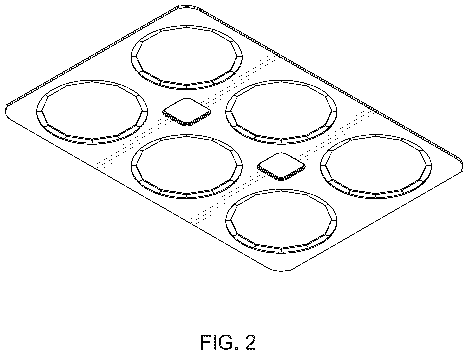 Patent USD1076680 Figure 2 – Container carrier