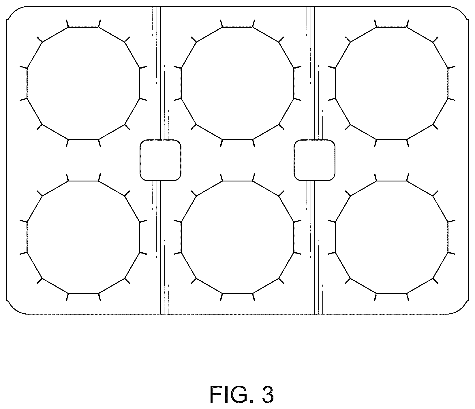 Patent USD1076680 Figure 3 – Container carrier