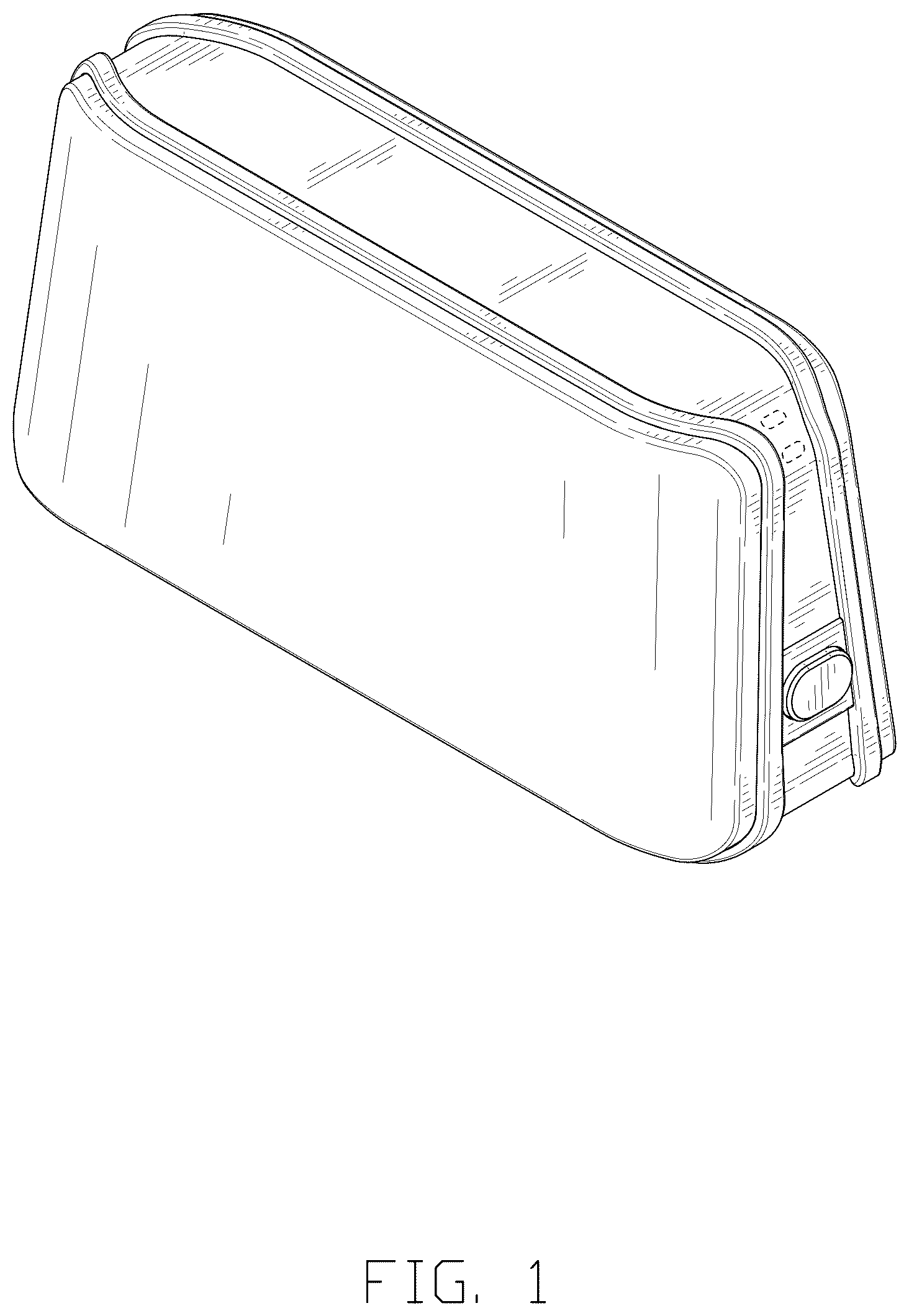 Patent USD1076681 — Combined time clock with charging device — Figure 1