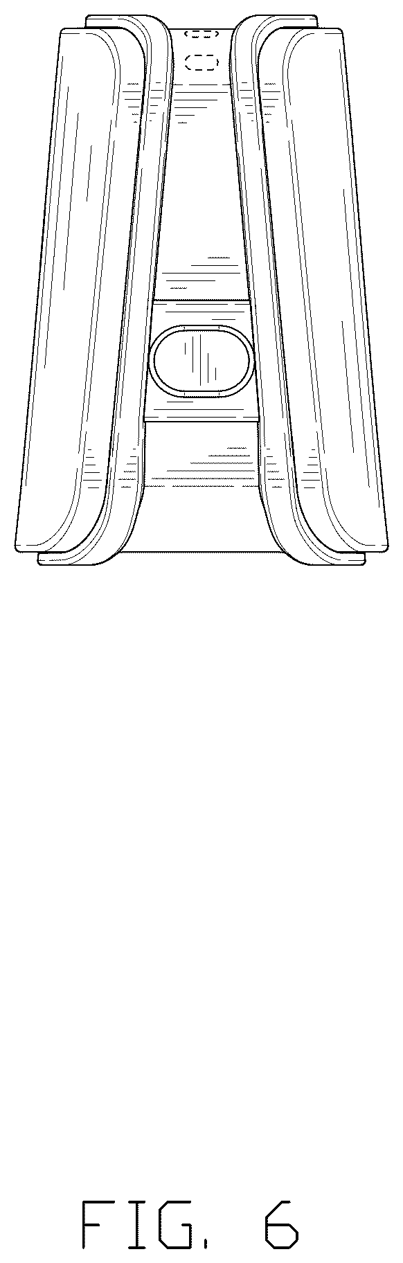 Patent USD1076681 Figure 6 – Combined time clock with charging device
