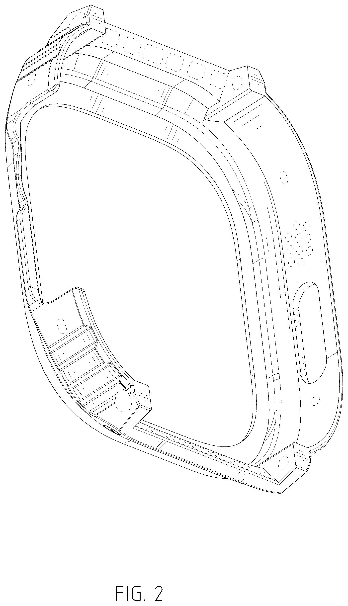 Patent USD1076683 Figure 2 – Watch case