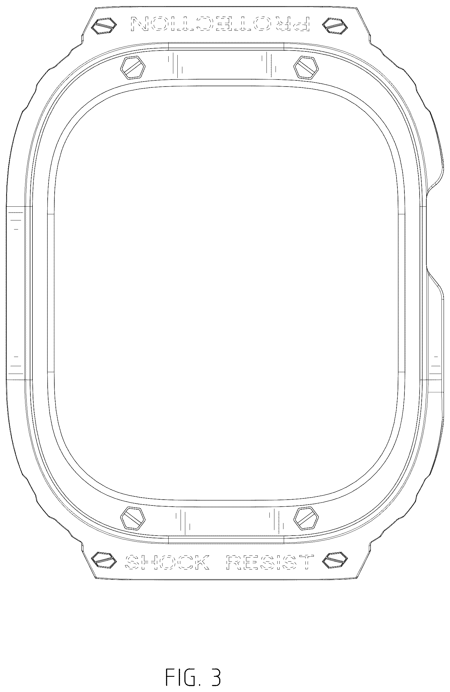 Patent USD1076683 Figure 3 – Watch case
