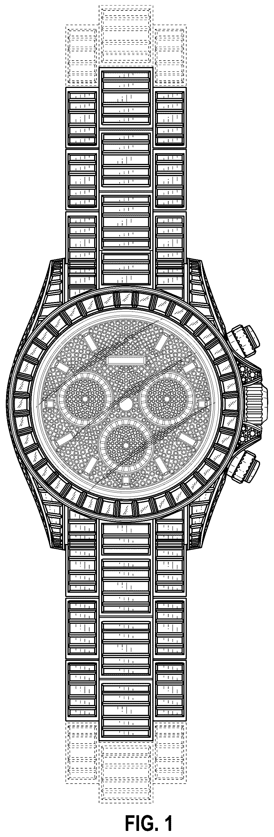 Patent USD1076685 Figure 1 – Watch