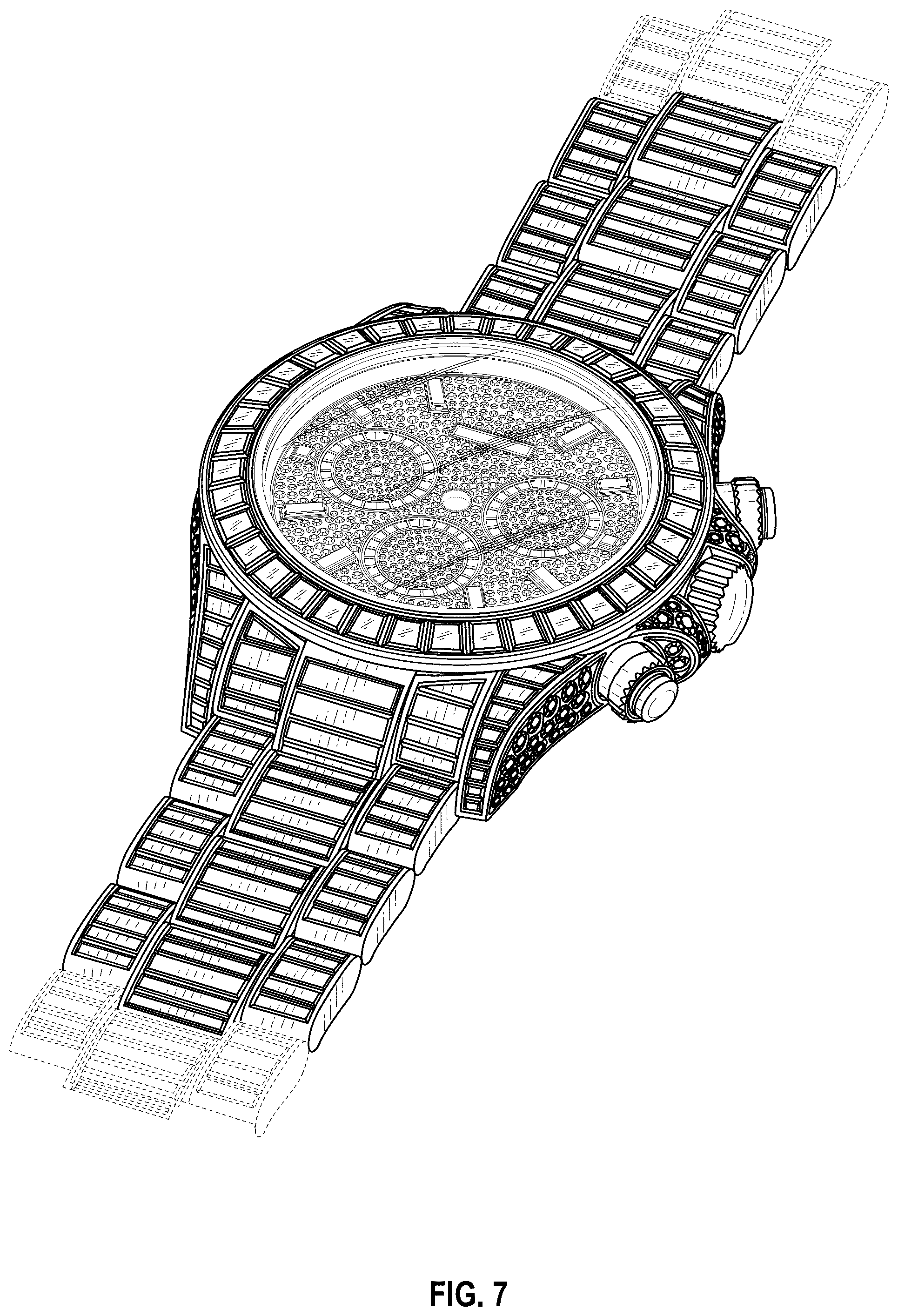 Patent USD1076685 Figure 7 – Watch