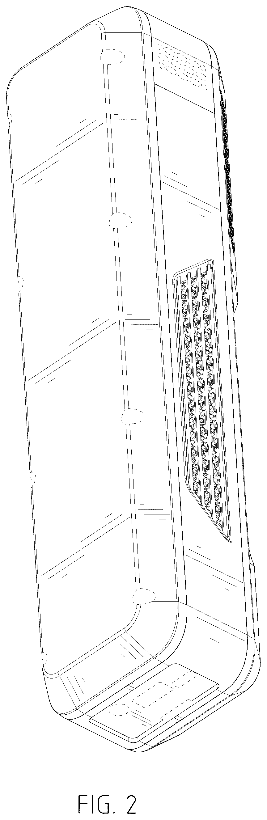 Patent USD1076695 Figure 2 – Portable tire inflator