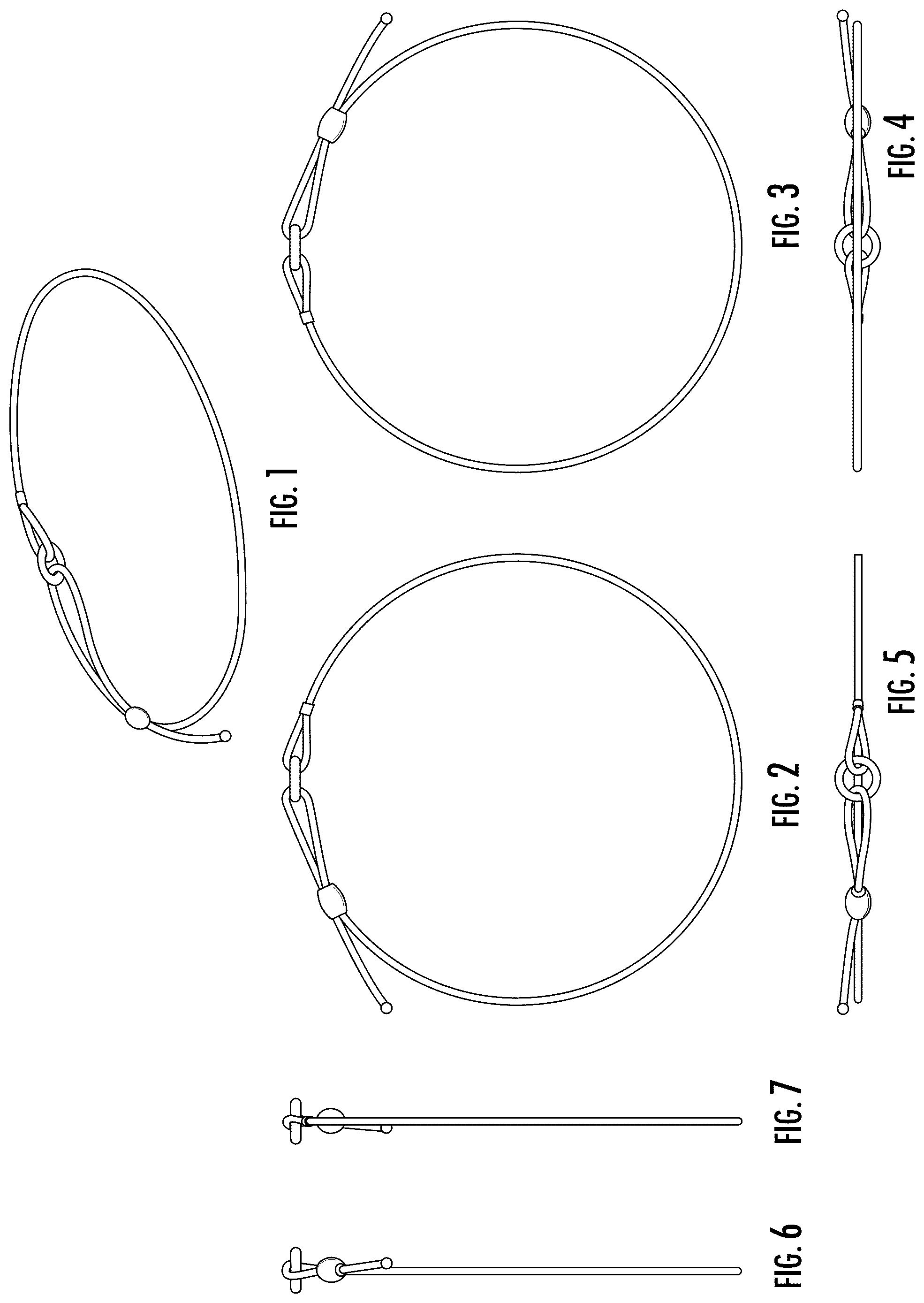 Patent USD1076707 Figure 1 – Expandable bracelet with slider