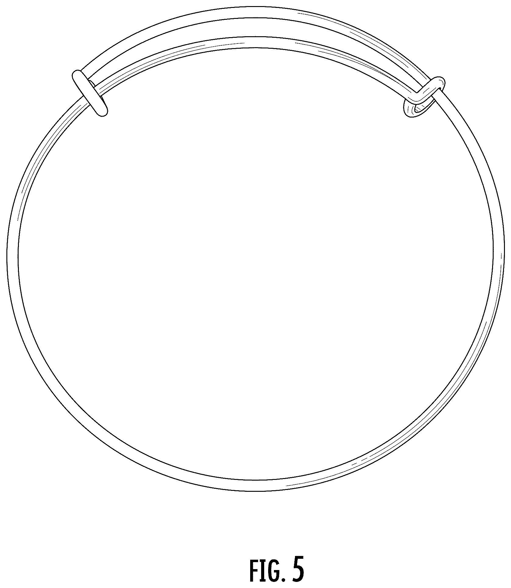 Patent USD1076708 Figure 3 – Expandable wire bracelet