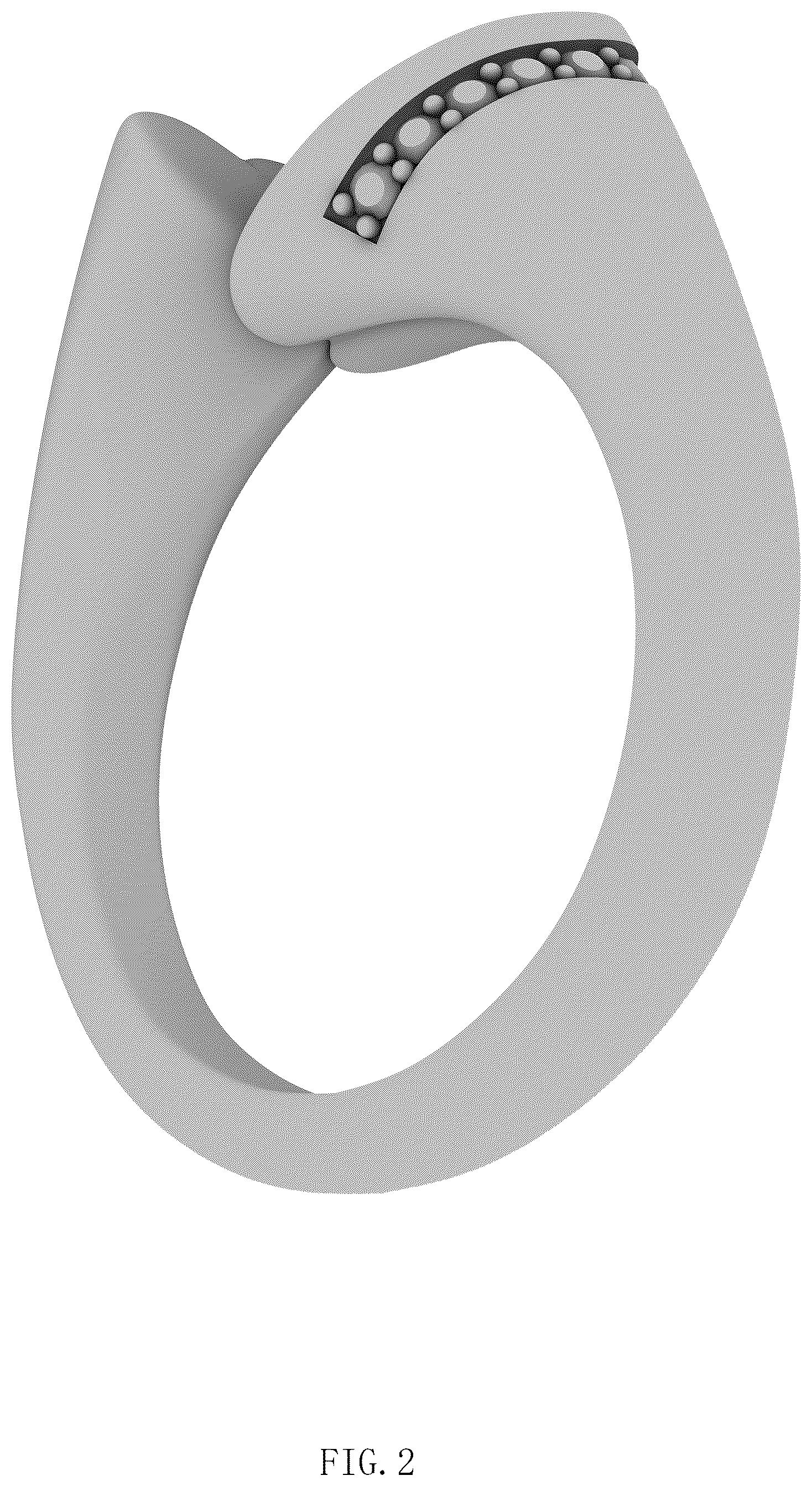 Patent USD1076710 Figure 2 – Jewelry ring