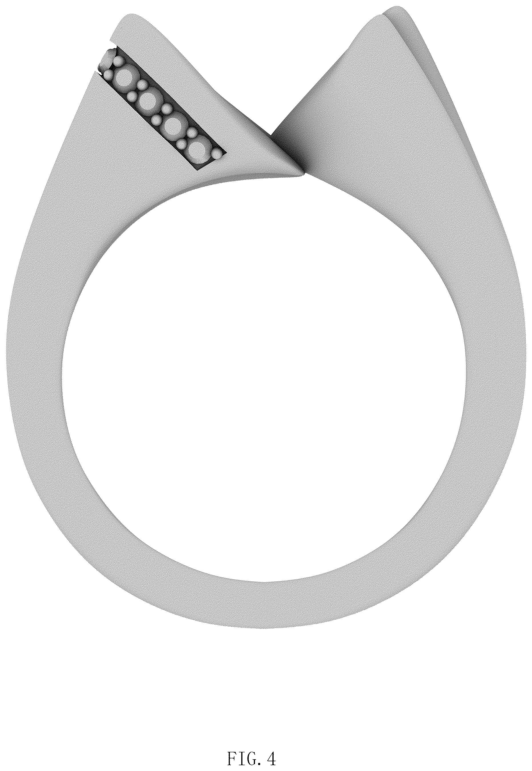 Patent USD1076710 Figure 4 – Jewelry ring