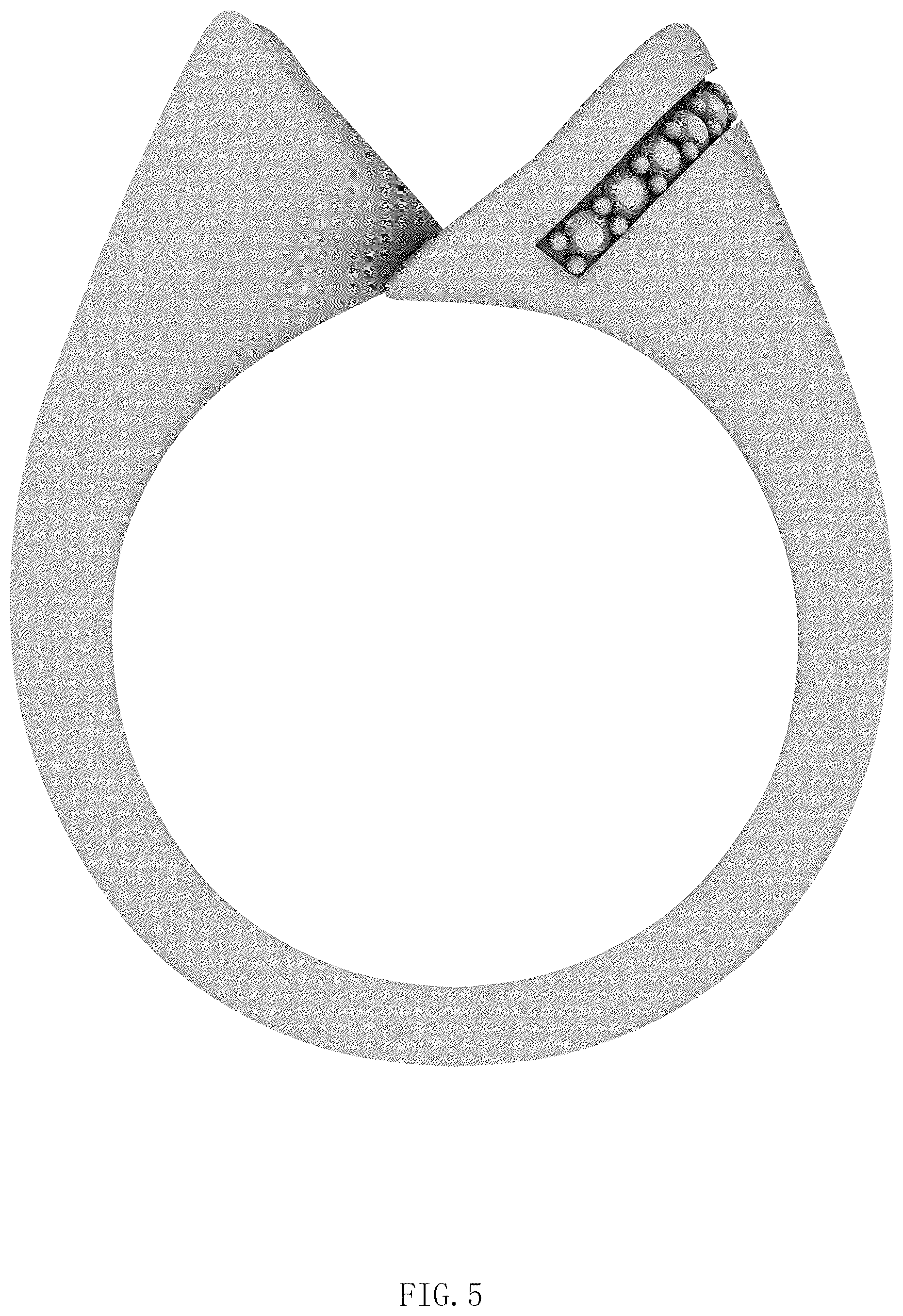 Patent USD1076710 Figure 5 – Jewelry ring