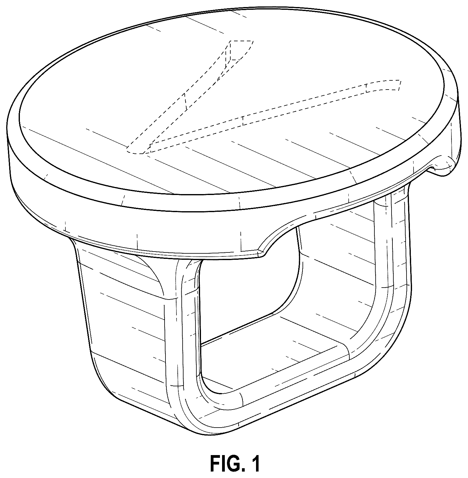 Patent USD1076711 Figure 1 – Bead with square hole