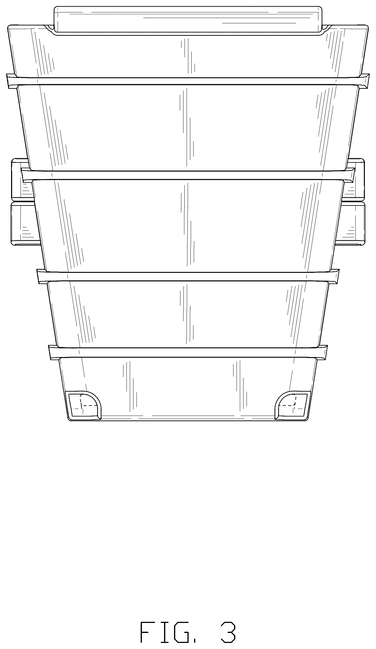 Patent USD1076712 Figure 3 – Seed starter tray