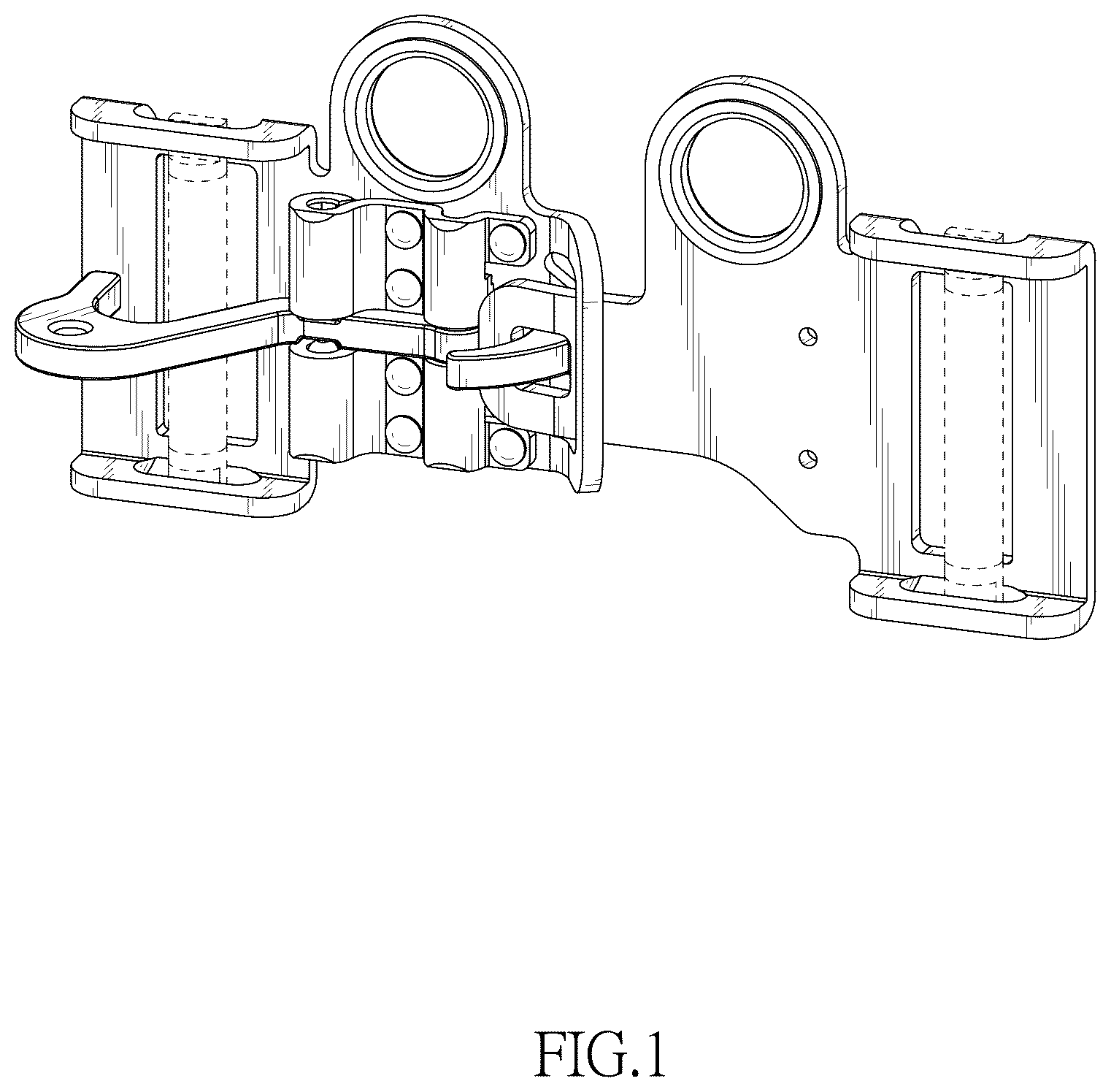 Patent USD1076714 Figure 1 – Seat belt locking buckle