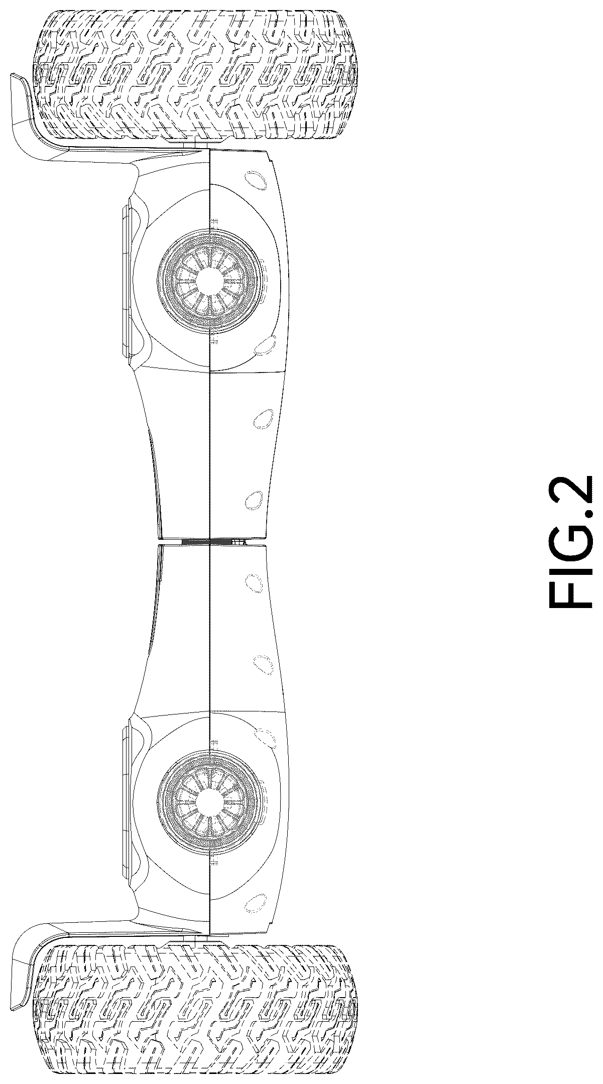 Patent USD1076716 Figure 2 – Self-balancing vehicle
