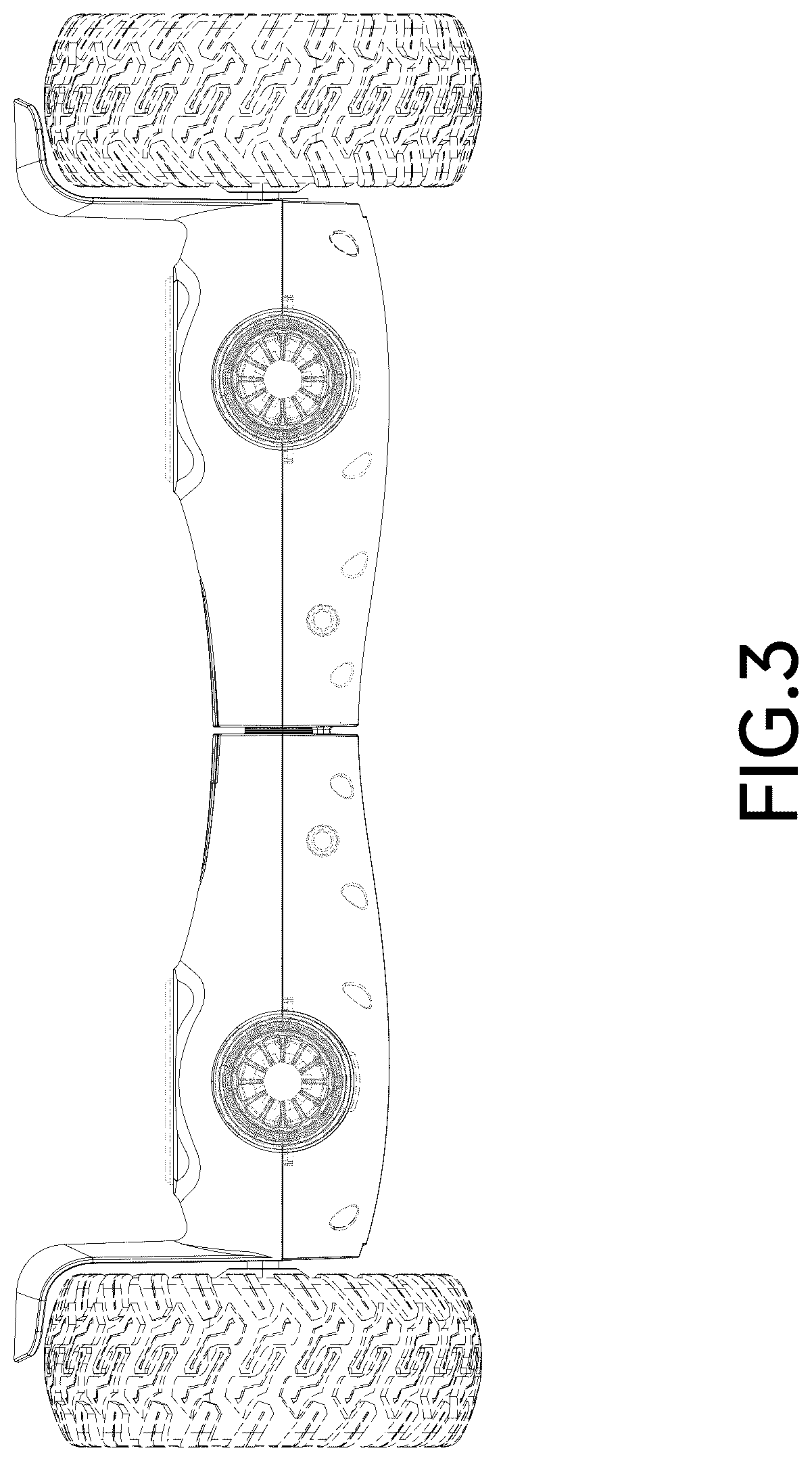 Patent USD1076716 Figure 3 – Self-balancing vehicle