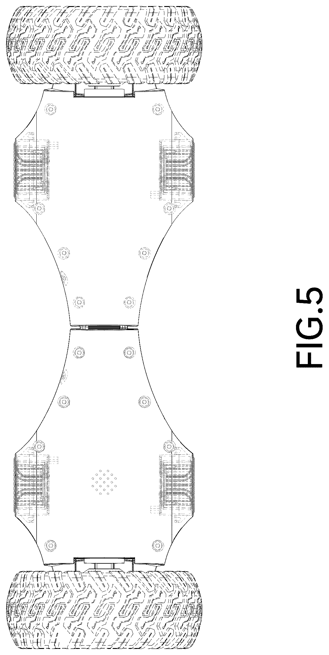 Patent USD1076716 Figure 5 – Self-balancing vehicle