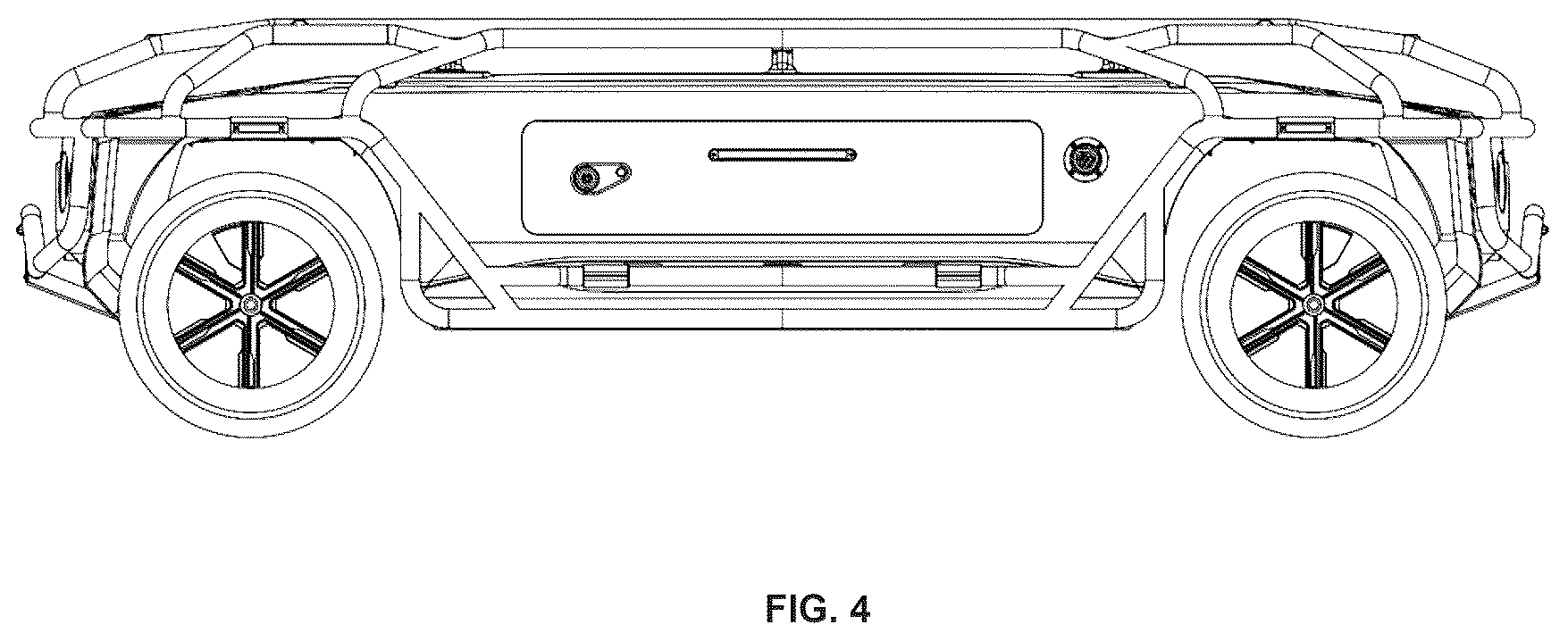 Patent USD1076719 Figure 4 – Autonomous vehicle