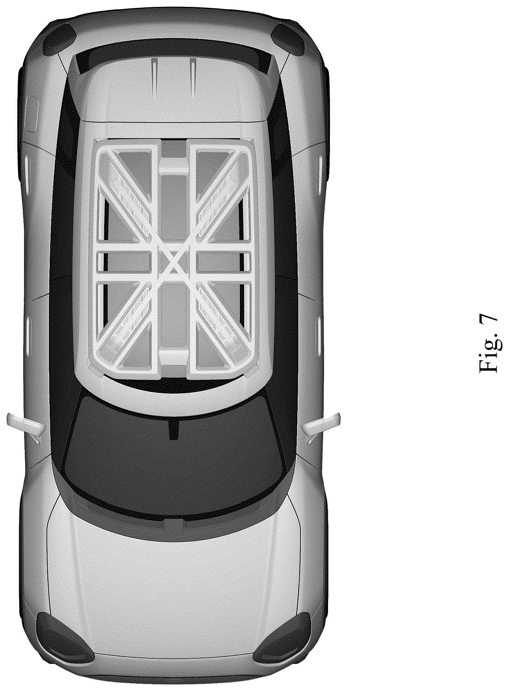Patent USD1076720 Figure 7 – Motor vehicle, toy vehicle, or vehicle replica