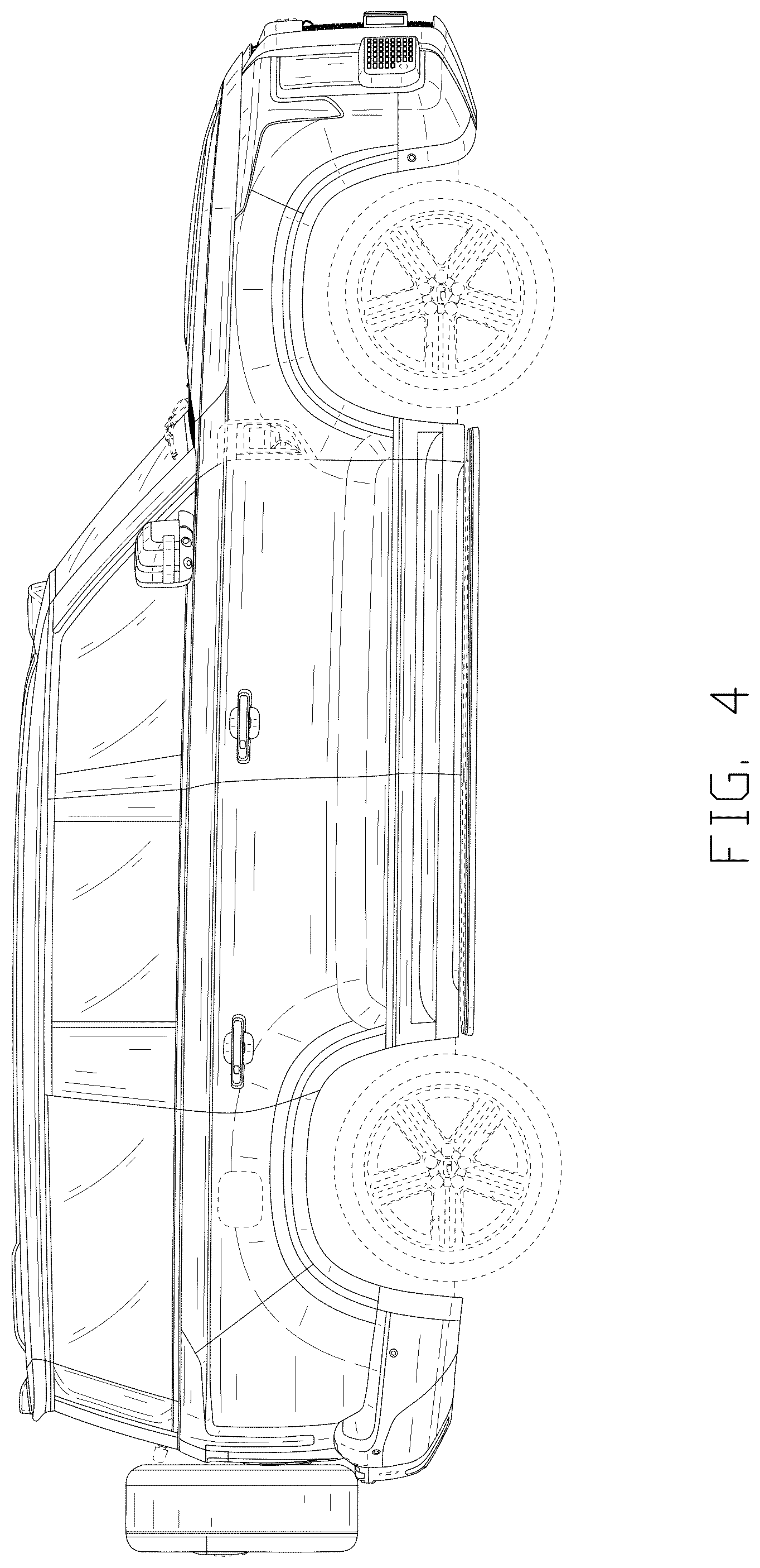 Patent USD1076721 Figure 4 – Vehicle