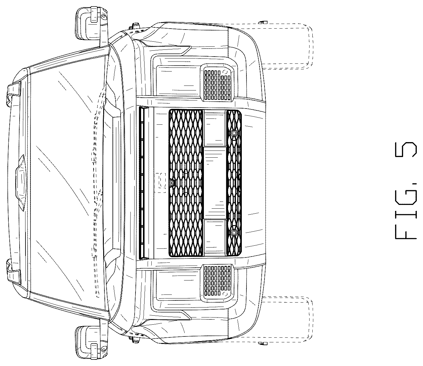 Patent USD1076721 Figure 5 – Vehicle