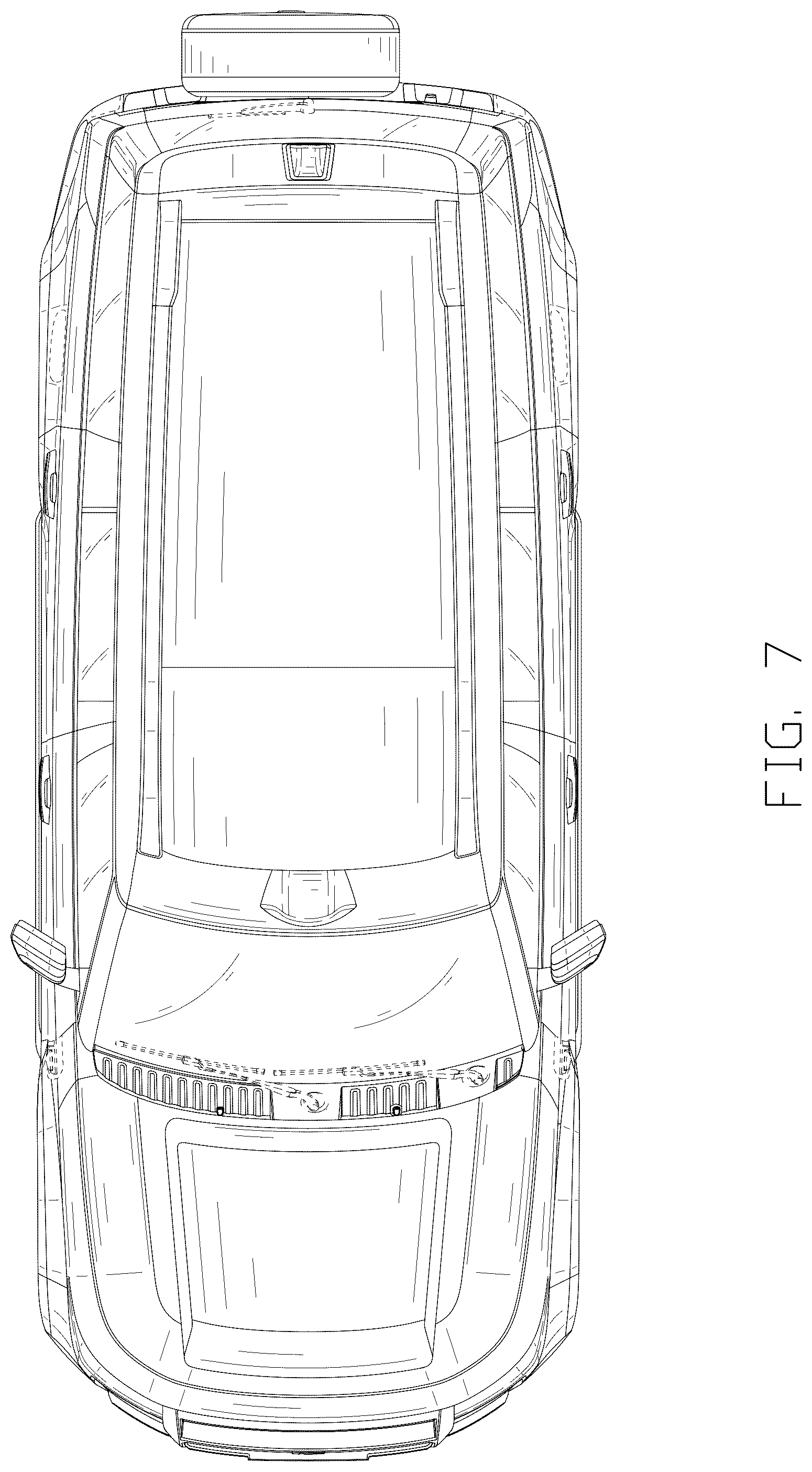 Patent USD1076721 Figure 7 – Vehicle